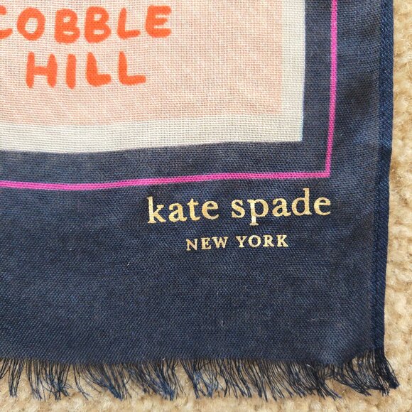 NWOT kate spade Map of Manhattan Scarf - Picture 2 of 12